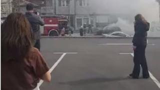 Брутално ВИДЕО улови зрелищен пожар в Хасково