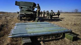 ВИДЕО от войната: Чудовищната мощ на руското РСЗО "Торнадо-Г"