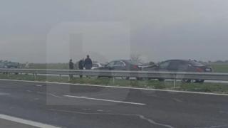 Извънредно: Второ верижно меле парализира АМ "Тракия", ето какво се случва СНИМКИ