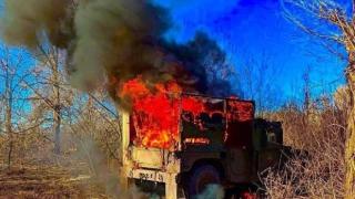 Руски дрон изпепели с прецизен удар американски всъдеход Humvee