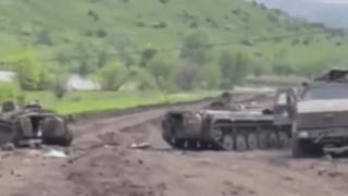 ВИДЕО от войната: Показаха как ВСУ изтеглят разбита техника близо до Бахмут