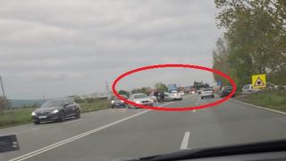 Първо в БЛИЦ! Адско меле в ранни зори в Божурище ВИДЕО