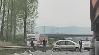 Първо ВИДЕО от мелето на магистрала "Хемус"