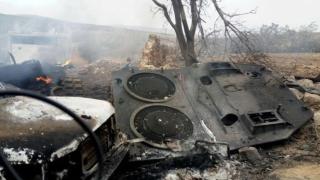 Стара съветска ракета "Фагот" уцели нов танк Leopard 2, ето какво остана СНИМКА