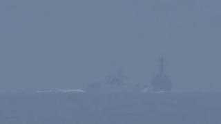 Появи се първо ВИДЕО от бруталната атака на китайски военен кораб срещу US разрушител 