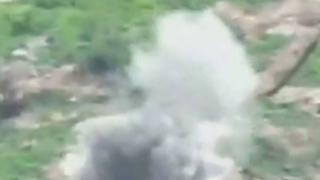 ВИДЕО от войната: Показаха от първо лице разрушаването на опорен пункт на ВСУ
