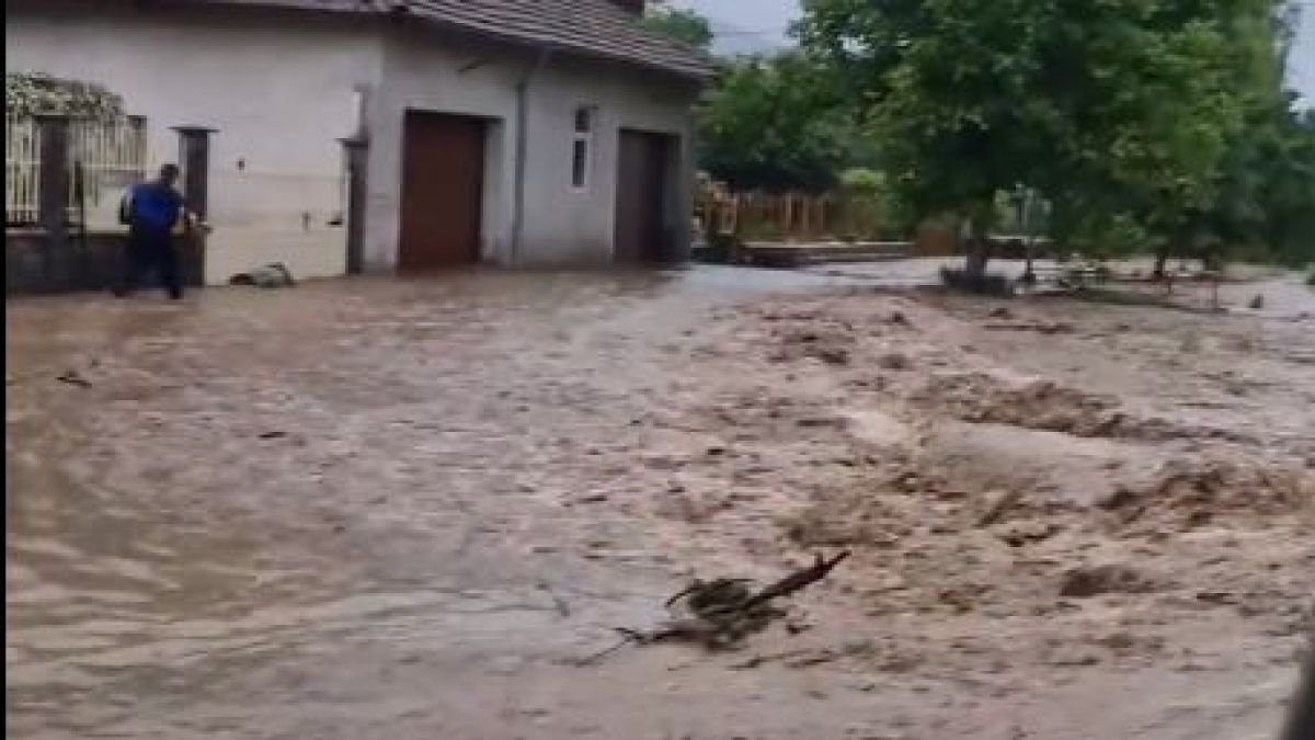 Етрополе е под вода, стихията влачи коли и домашни животни ВИДЕО 