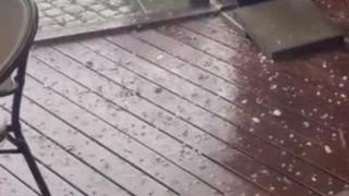 Нов апокалипсис удари Пловдив, за минути всичко побеля ВИДЕО