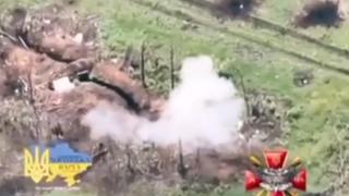 ВИДЕО от войната: Украински разузнавачи показаха кадри от унищожаването на руска радиоелектронна станция