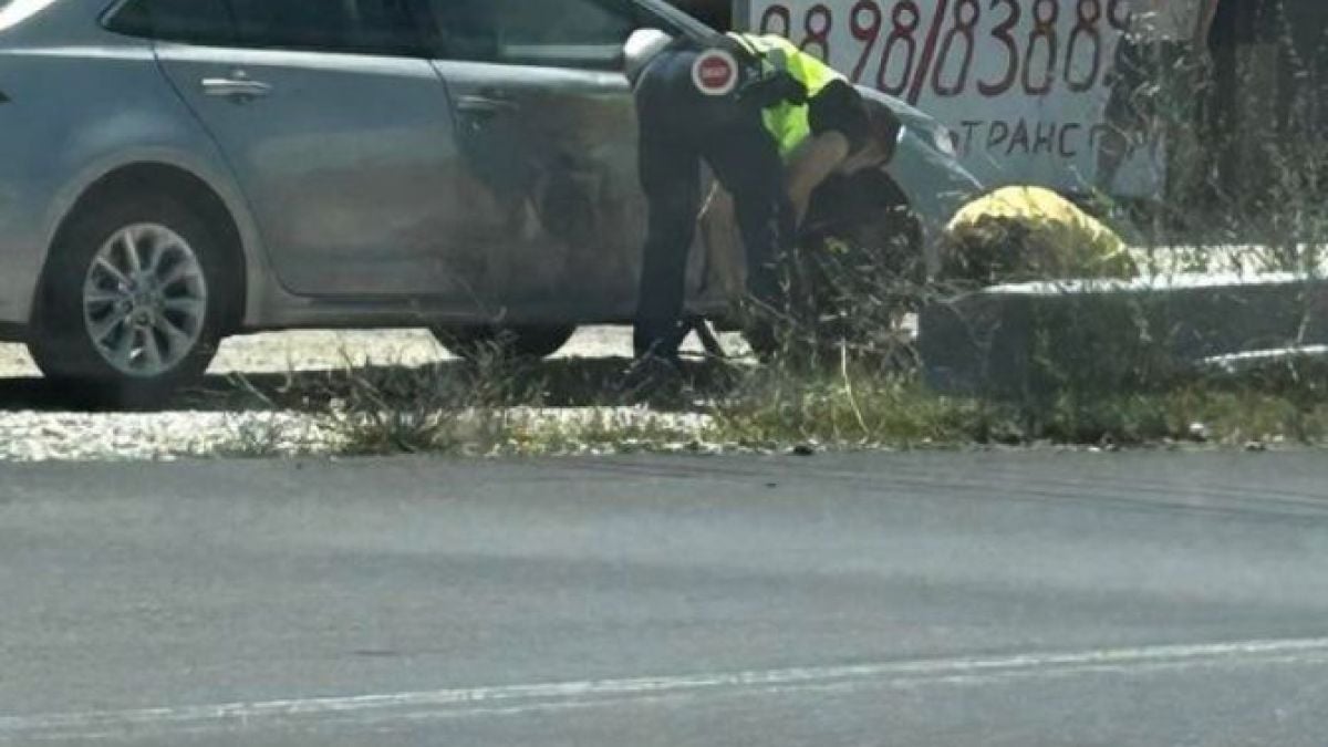 Не е за вярване какво направи този полицай на оживен път в Пловдивско СНИМКА 