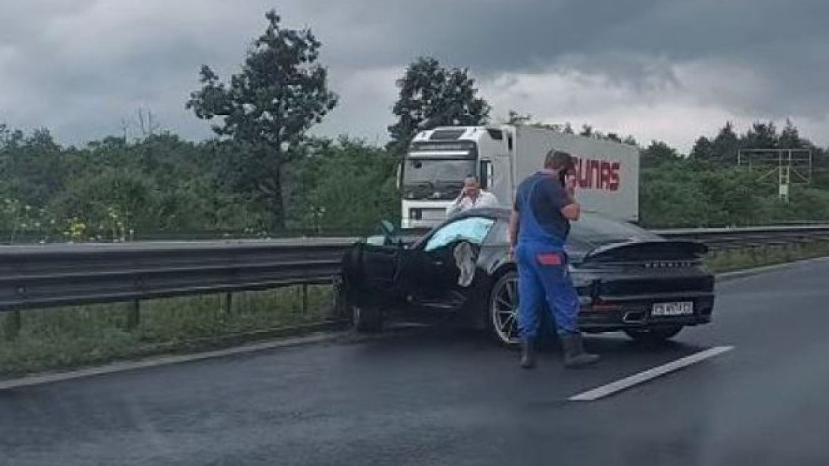 Гъзар помля скъпото си "Порше" на АМ "Тракия" 