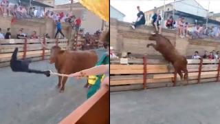 Бик побесня по време на корида в Испания и стана страшно ВИДЕО 18+