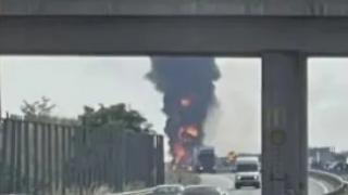 Безкрайна тапа на АМ „Тракия“ заради ужаса край Сливен ВИДЕО от дрон 