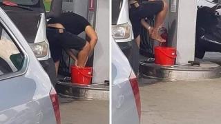 Тази СНИМКА от бензиностанция във Видин запали мрежата 