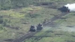 ВИДЕО от войната: Поражение на напредващата колона на БМП Bradley на Запорожкия фронт