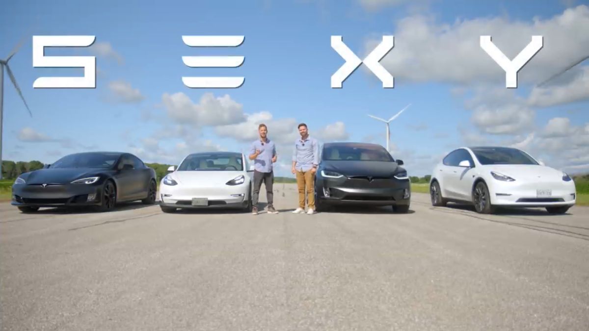 Всичките модели на Tesla се състезаваха помежду си, ето какво се случи ВИДЕО