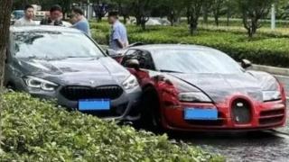 Вижте зрелищна и скъпа катастрофа между Bugatti и BMW след конфликт на пътя ВИДЕО