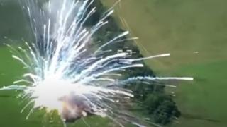 ВИДЕО от войната: Украинската артилерия унищожи руски ЗРК "Бук"