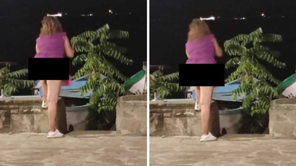 Какво доживяхме: Жена тръгна по гол задник из Поморие СНИМКА 18+