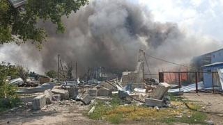„Където удариха и бронетранспортьорите“: В Токмак беше унищожен командният пункт 