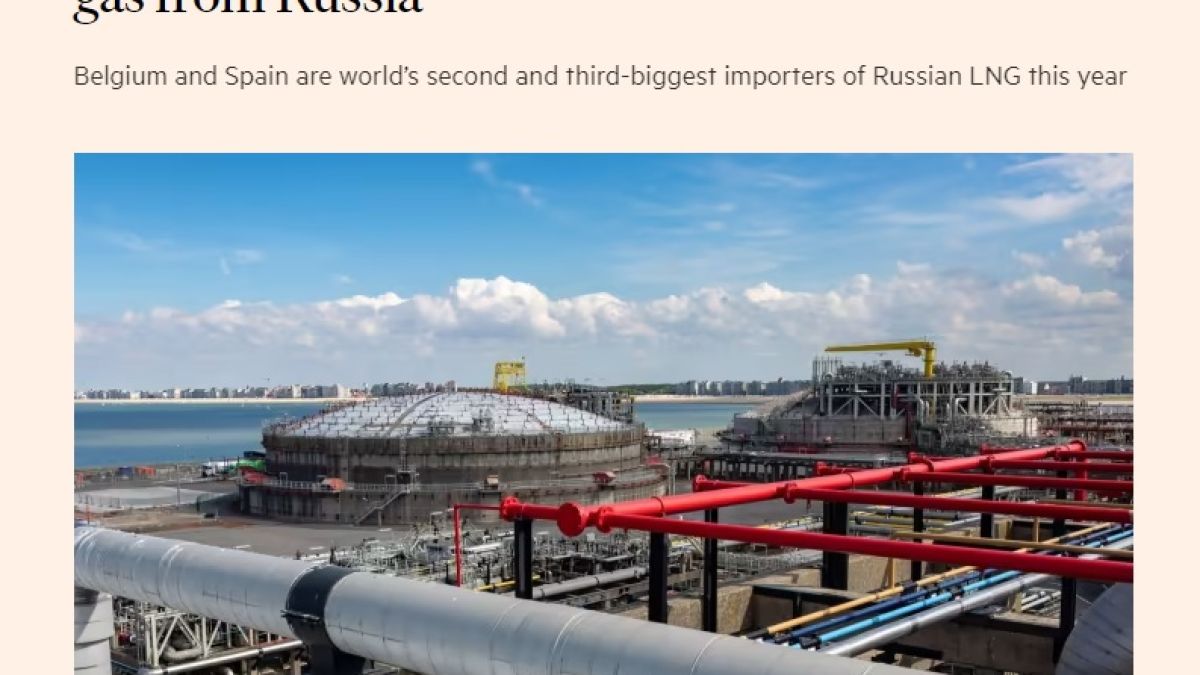 FT: ЕС внася рекордни количества LNG от Русия 