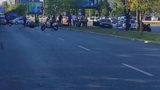 Страшно меле с мотори и коли на столичното "Цариградско шосе" СНИМКА