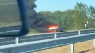 Огнен ад на АМ "Тракия", там е страшно ВИДЕО