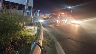 Зрелищно меле по тъмна доба край обхода на Поморие ВИДЕО