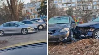 Първо в БЛИЦ! Зверско верижно меле в София