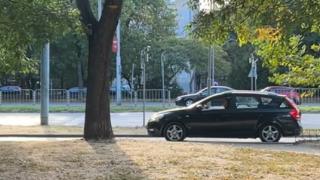 Нагъл шофьор втрещи пловдивчани! Качи се на тротоара и...ВИДЕО 