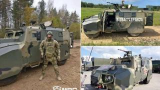 Брониран автомобил "Tiger-М" във версията "Лудия Макс" е забелязан в зоната на бойните действия ВИДЕО