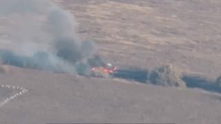 „Гори красиво“: Украински военни свалиха руски хеликоптер Ми-8 