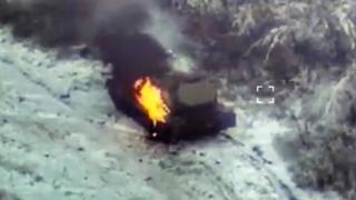 Показаха как ВСУ изпепелиха РЕБ "Жител" и ЗРК "Бук" на руските сили ВИДЕО