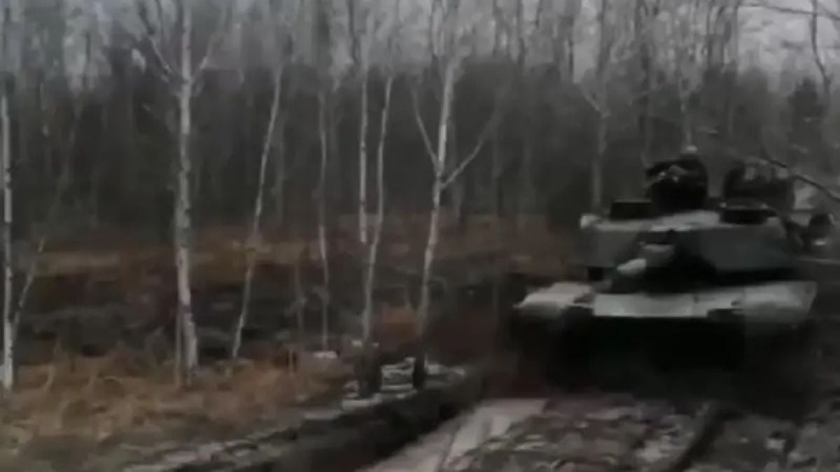 Заснеха украински танк Abrams на фронта ВИДЕО 