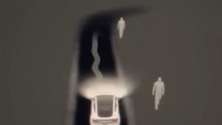 Зловещо ВИДЕО, заснето от кола на Tesla на гробище, взриви мрежата ВИДЕО 