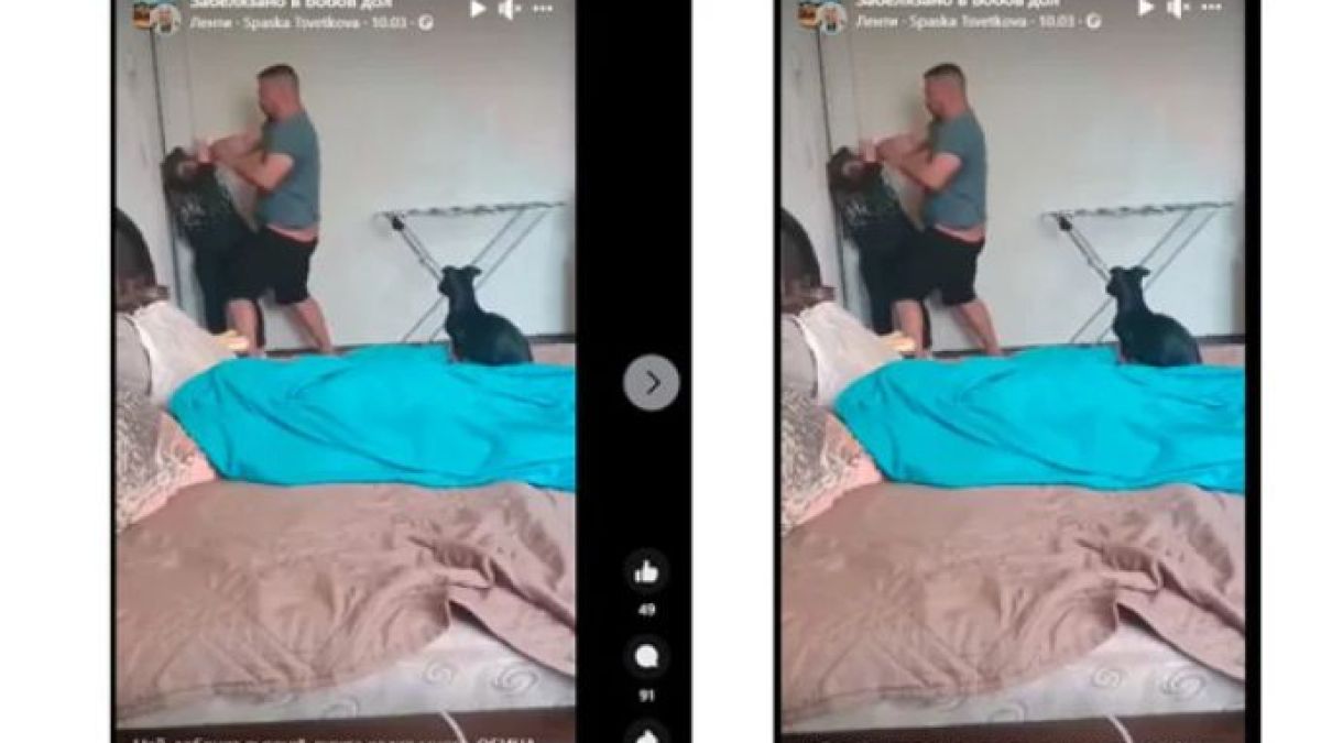 Извънредни новини за мъжа, заснет от 13 г. си дете да бие жена си в Бобов дол