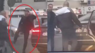 Грозен екшън в Айтос: Общински съветник ступа шофьор заради лъскавото му... ВИДЕО 18+