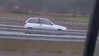 Камикадзе изправи косите на шофьорите по АМ "Струма" ВИДЕО