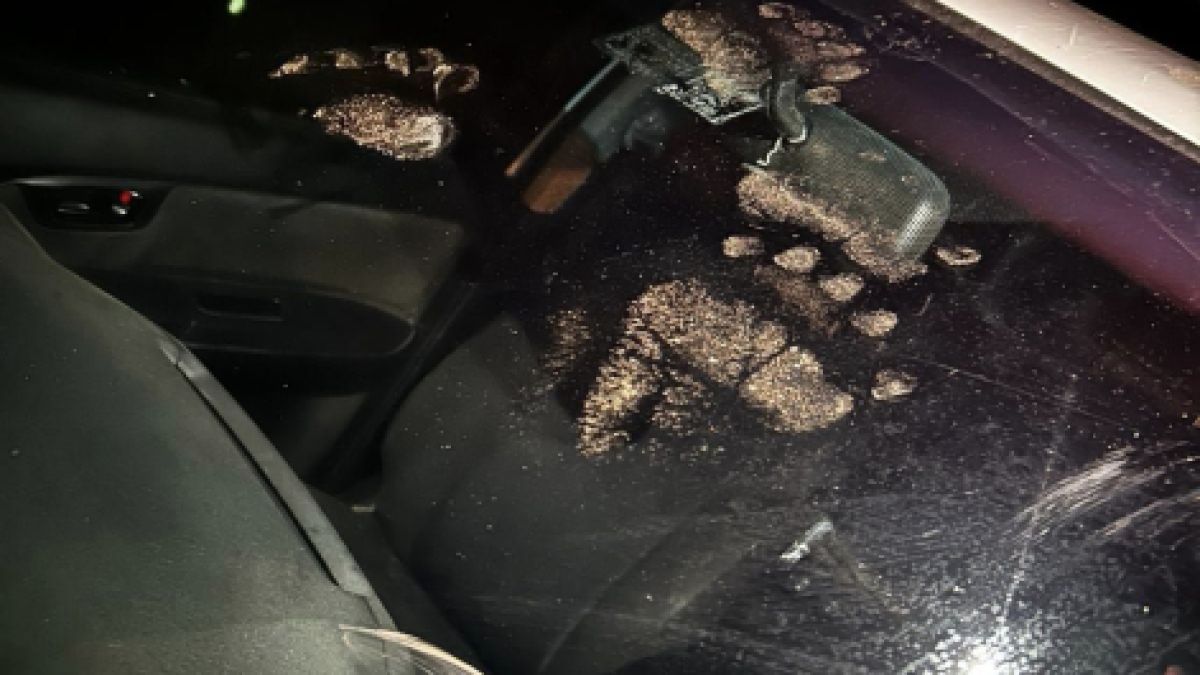 Габровец паркира колата си, а на сутринта върху предното стъкло видя тези следи СНИМКИ