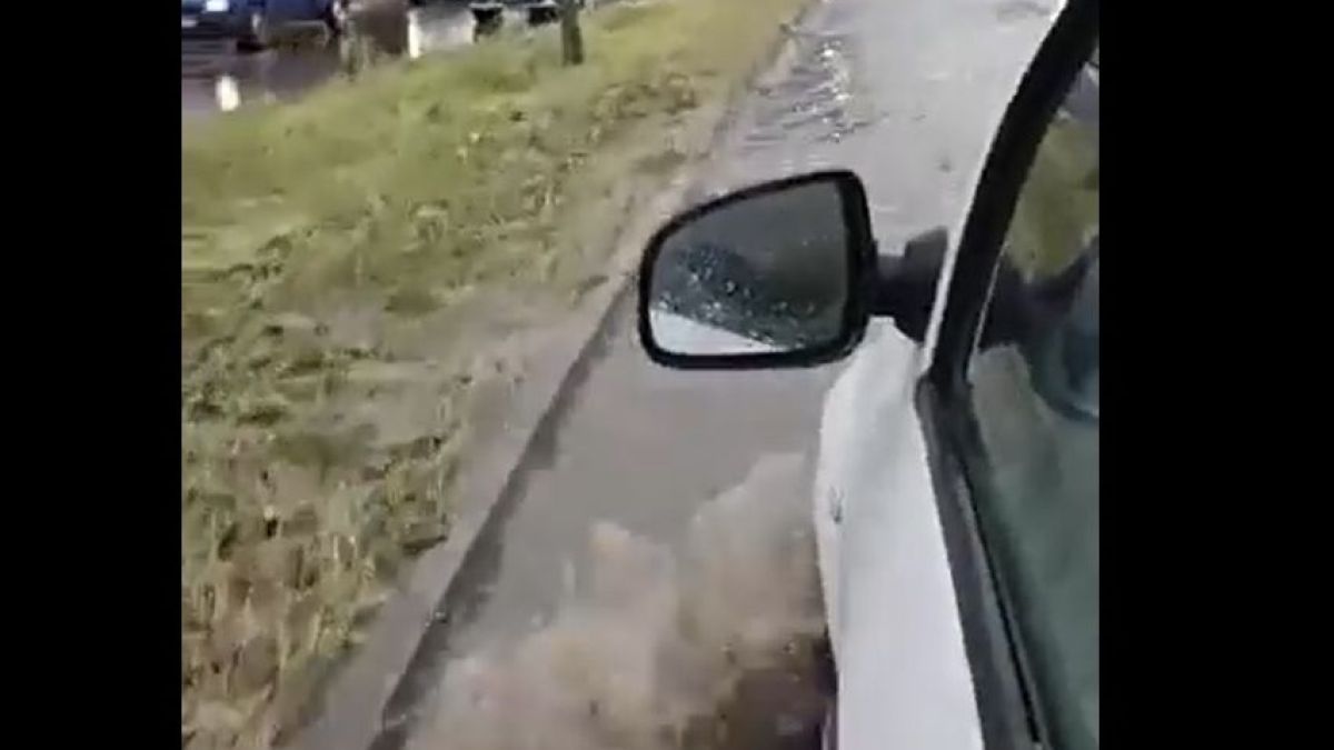 Във Варна стана страшно! Улици са под вода, коли пропаднаха ВИДЕО