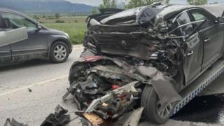 Шокиращи подробности за катастрофата с кмета на Кричим, шофьорът му карал с... СНИМКИ