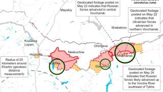 ISW с последни данни за жестоката битка в Харковско направление, Русия напредва в района на Донецк