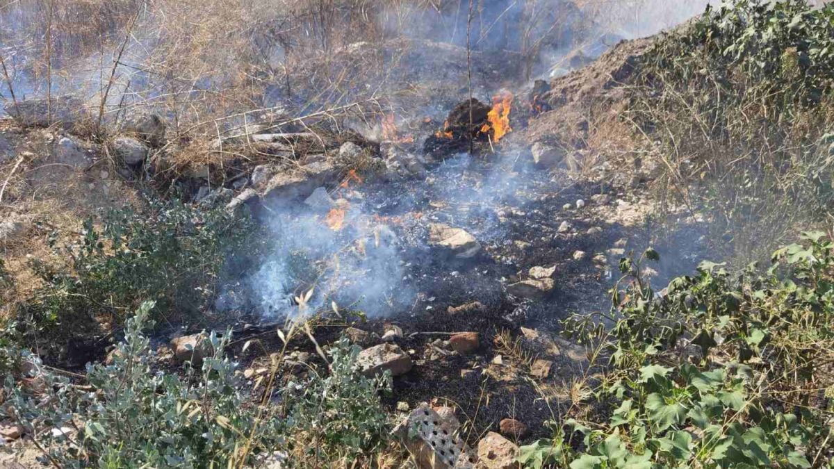 Голям пожар край Разград, горят 10 дка отпадъци