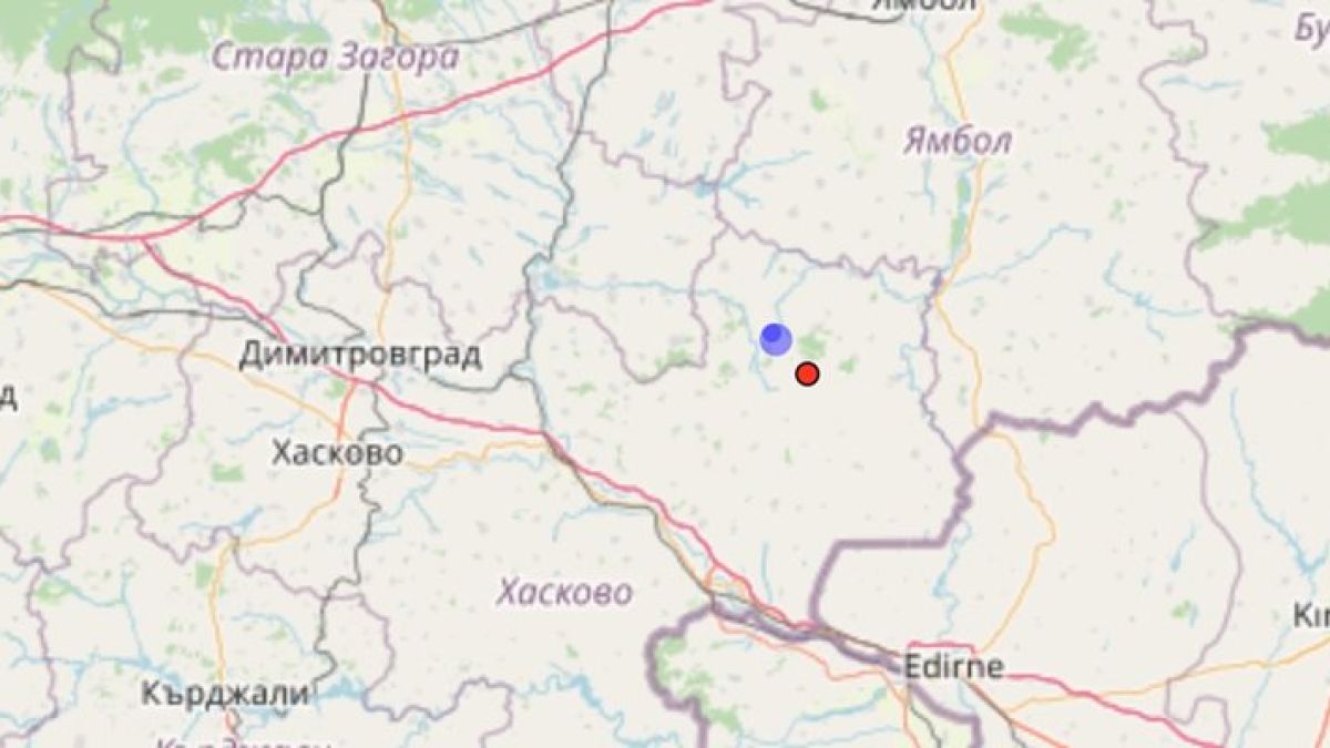 Земетресение удари между 2 града у нас