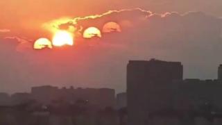 Чудо: Седем слънца се появиха в небето на Китай 