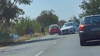 Кошмар на пътя Варна-Бургас, долетяха полиция и Спешна помощ 