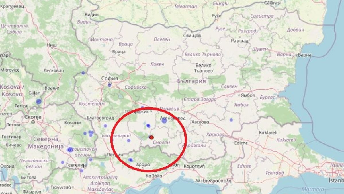 Земетресение разлюля България СНИМКА
