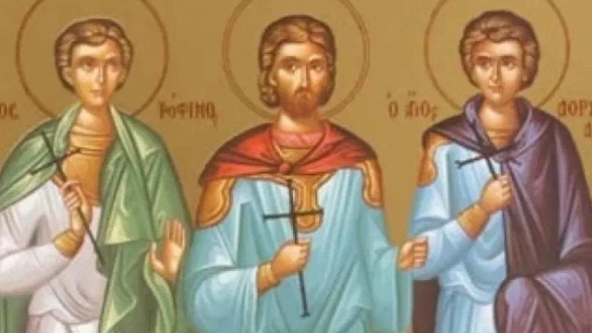 Почитаме трима светци, подложени на нечовешки мъчения и хвърлени на лъвовете