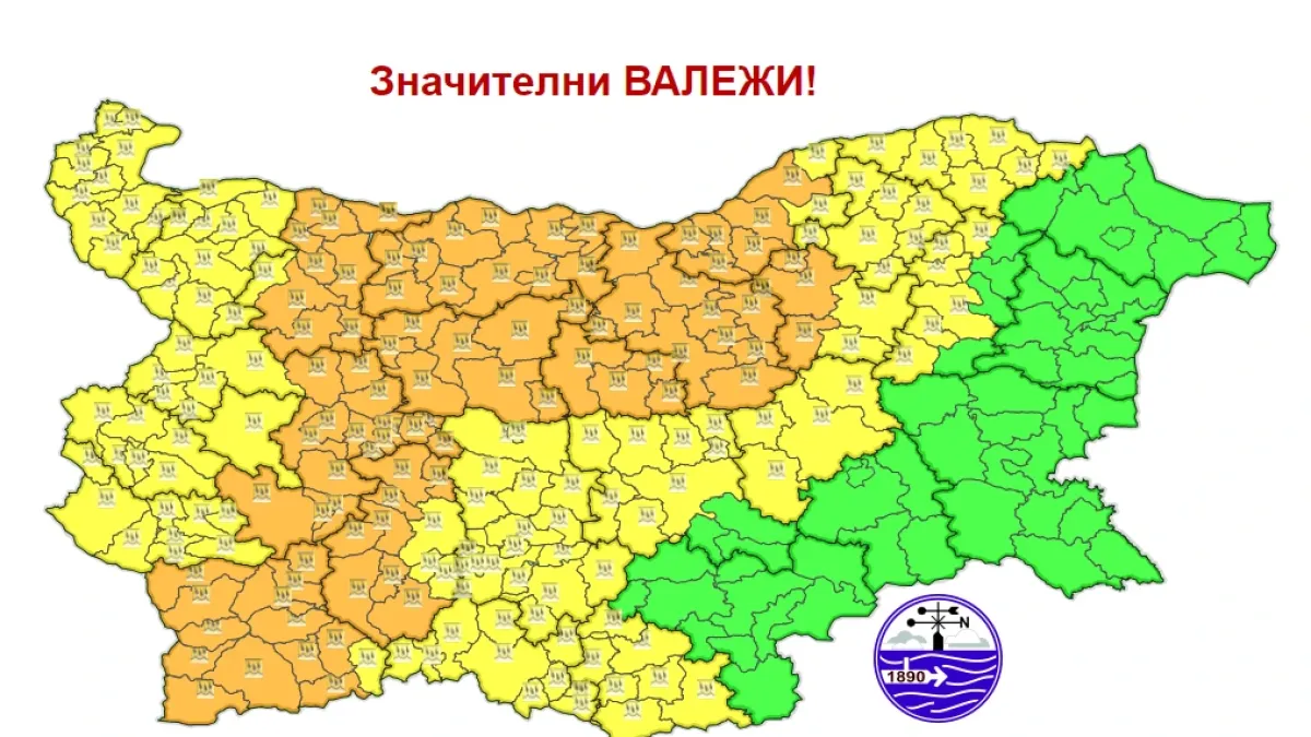 Небето се отваря в събота, чака ни потоп на тези места КАРТИ
