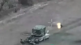 Опасно близо: Украински войник унищожи руски танк с Javelin ВИДЕО